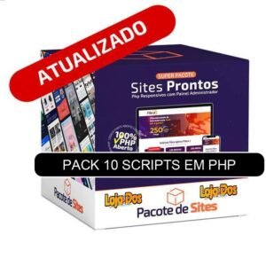 SUPER PACOTE COM 10 SCRIPTS EM PHP PURO - PACK 1
